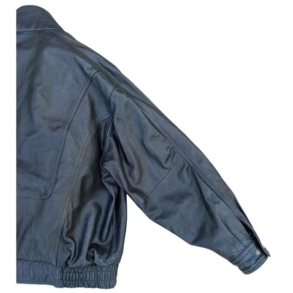 Wilsons‎ Leather Men's Black Leather Motorcycle Jacket XXL Insulated - Picture 12 of 12